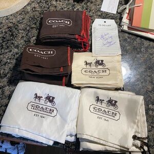 Coach bags and boxes. New and used.